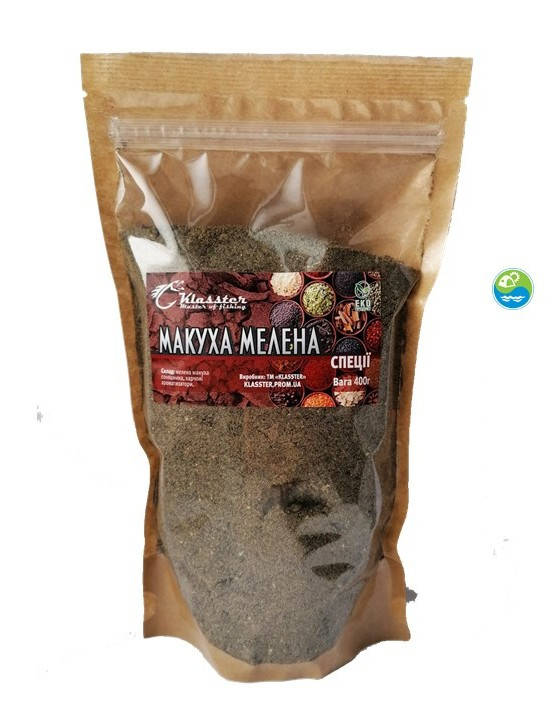 

Макуха молотая KLASSTER СПЕЦИИ 400 гр.