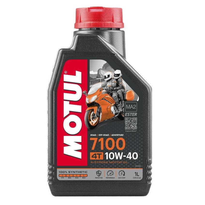 

Масло для 4-х тактных двигателей 100% синтетическое эстеровое MOTUL 7100 4T SAE 10W40 1 л (104091/836311)