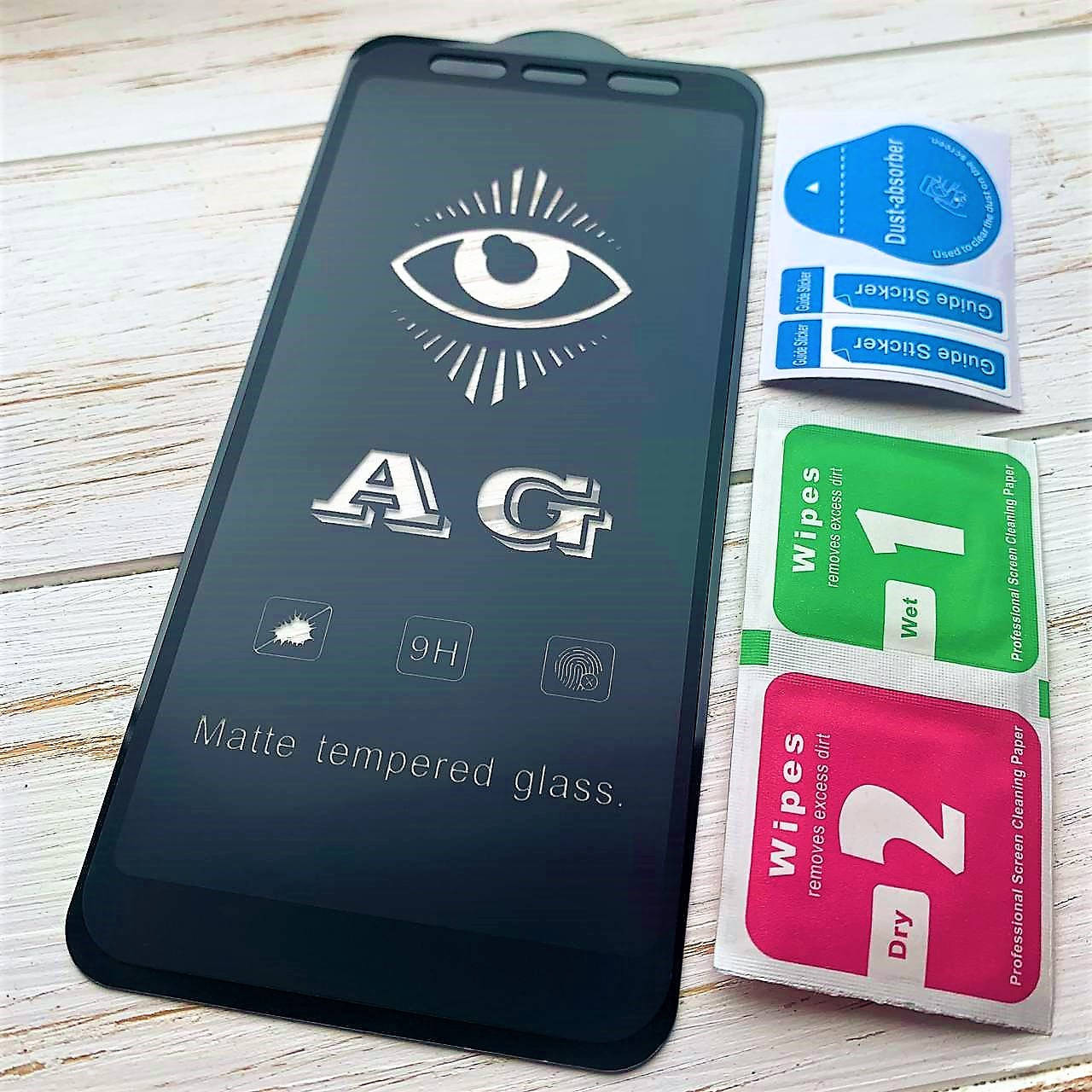 

Матовое защитное стекло для Samsung Galaxy A750 (A7 2018) AG Matte чёрное, Прозрачный