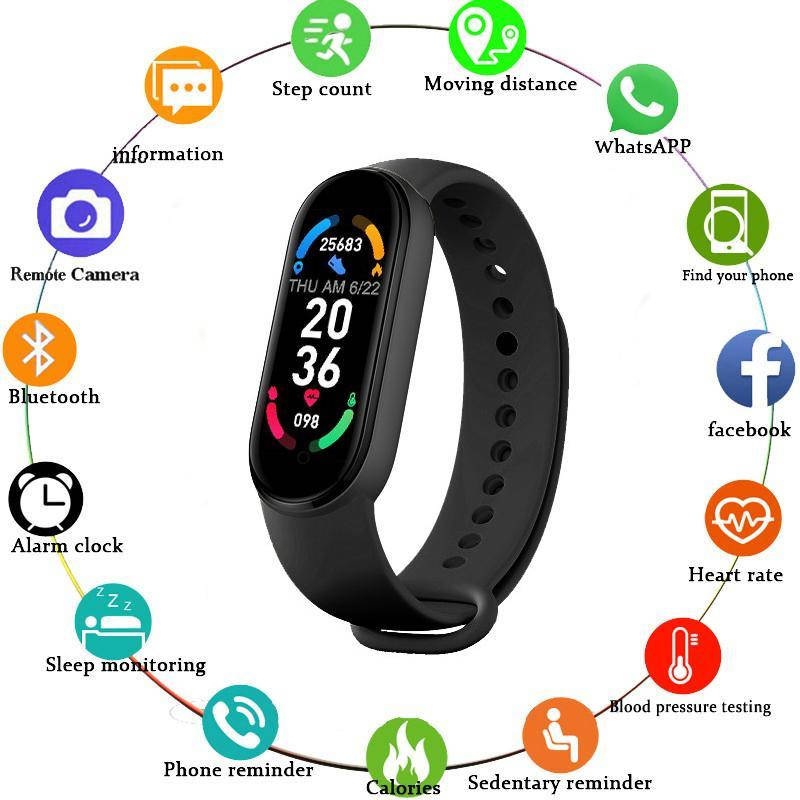 

Фитнес часы М6 браслет годинник Fitnes Tracker Smart M6