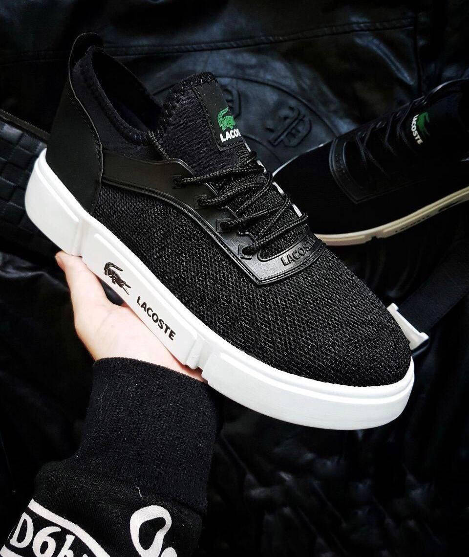 

Мужские кроссовки Lacoste Black White черно-белые (40-44)