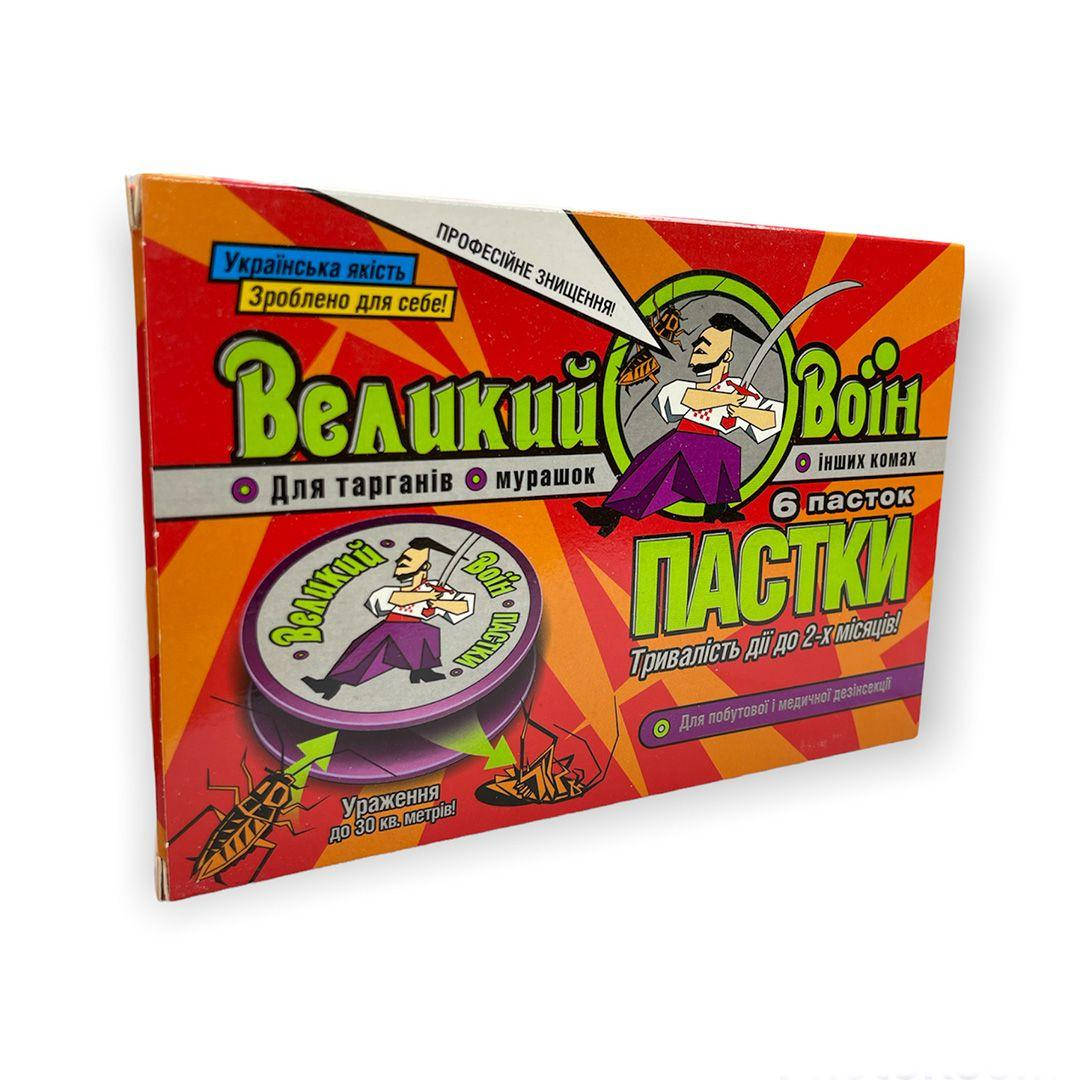 

Великий Воин ловушки 6 дисков - средство для борьбы с насекомыми