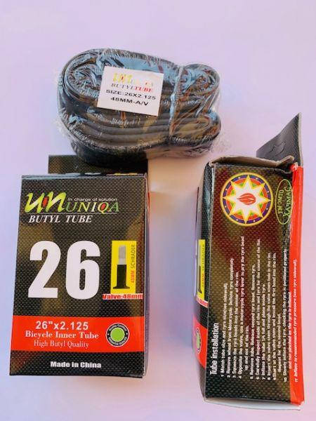 

Велосипедная камера 26x2.125 (59-559) (UNIQA) BYTUL 48MM