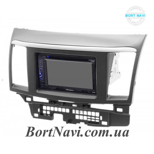 

Переходная рамка Mitsubishi Lancer X 2007+ для магнитолы 2Din