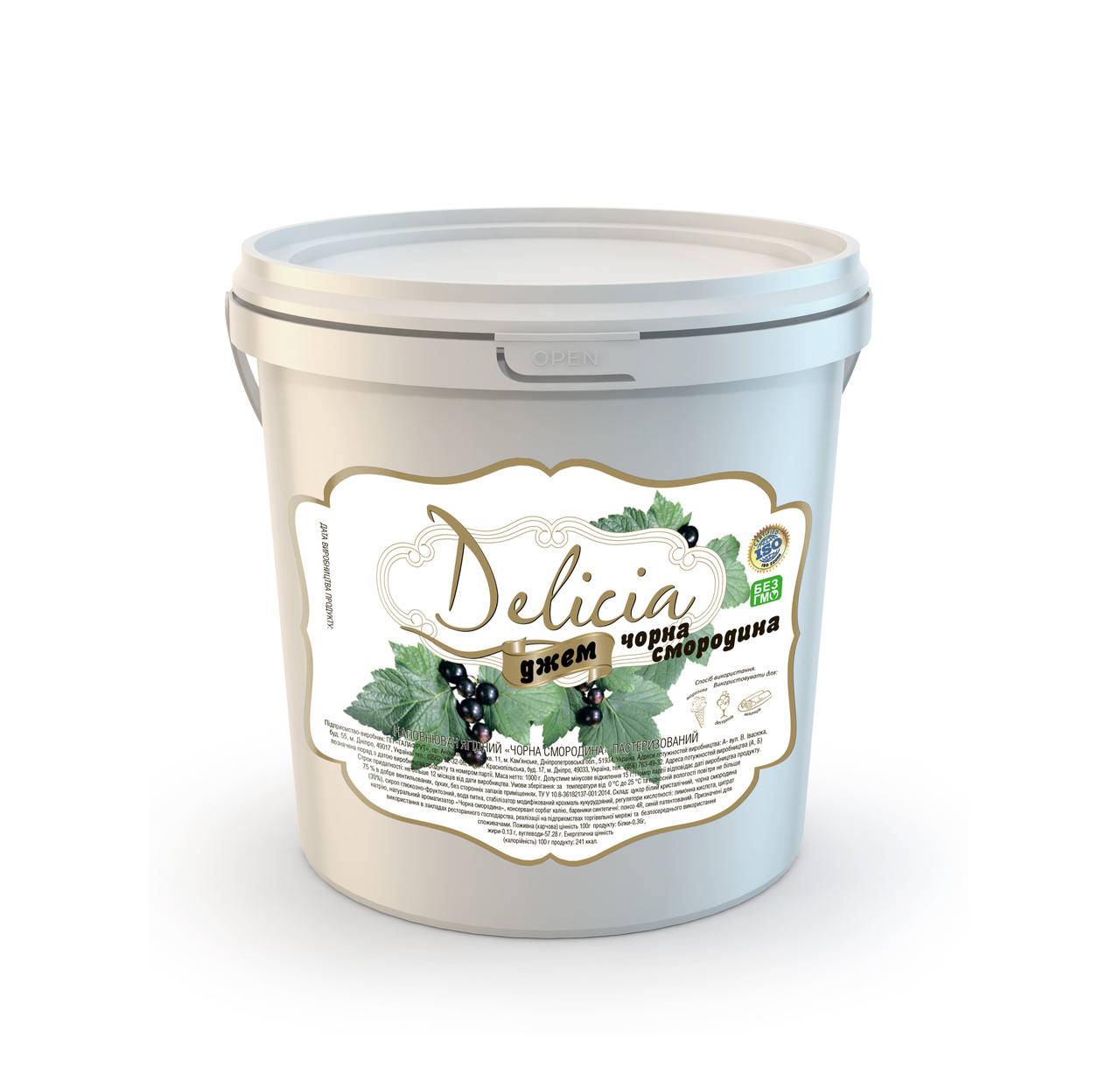 

Джем Черная Смородина Delicia 1000г