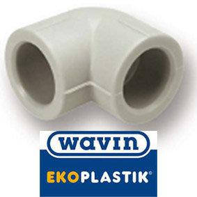 

Wavin Ekopastik Угол соединительный d20 под 90 градусов, Чехия