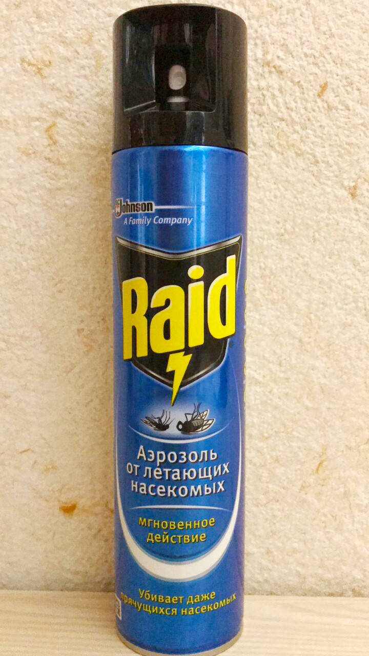 

Аерозоль Raid от летающих мух ос 300ml