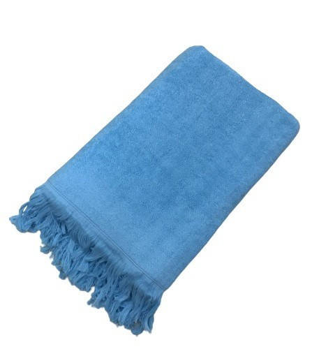 

Махровое полотенце uztex home 500 бахрома 70*140 см бирюзовый #S/H