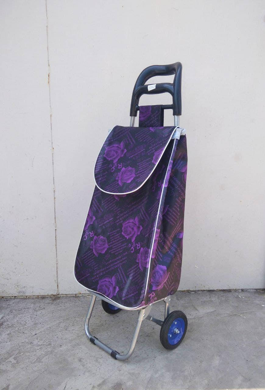 

Хозяйственная сумка - тележка с колесами на ПОДШИПНИКАХ и ЦЕЛЬНОМЕТАЛЛИЧЕСКОМ каркасе.