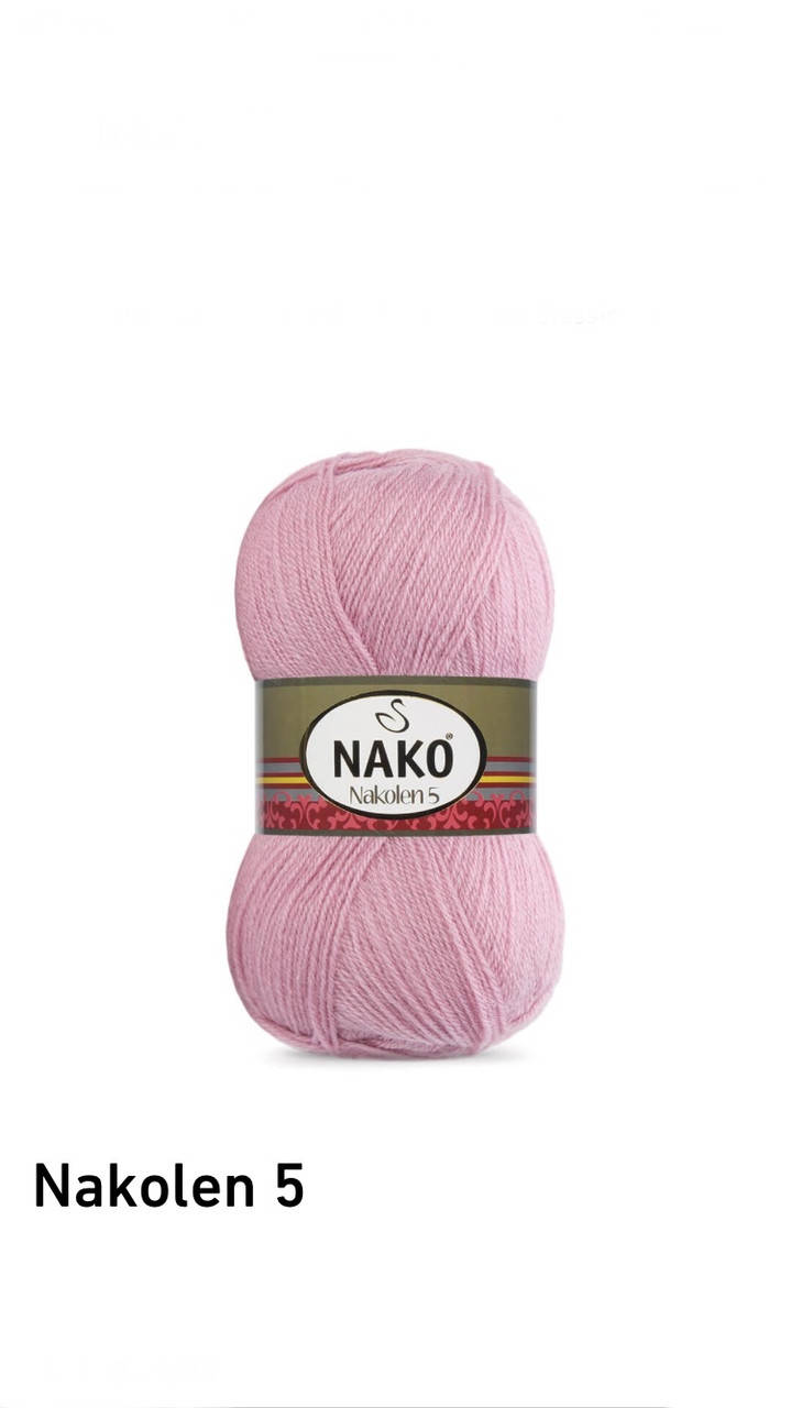 

Турецкая пряжа Nakolen 5 49%шерсть 51%акрил