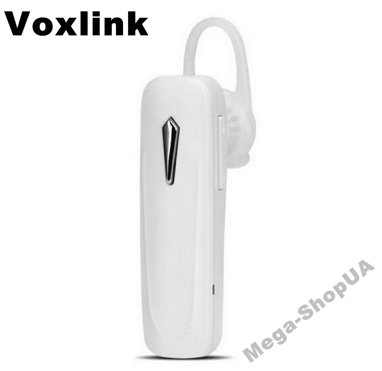 

Беспроводная Bluetooth блютуз гарнитура для телефона смартфона Voxlink GT23 Белая. Бездротова гарнітура, Белый