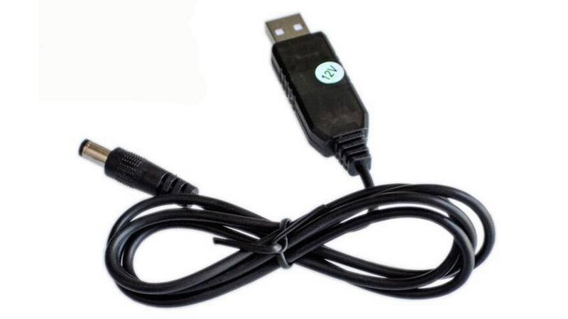 

Повышающий переходник кабель USB 5V to DC 5.5*2.1 12V (14747)