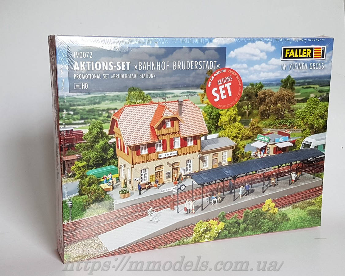

Faller 190072 Стартовый сет железнодорожный вокзал Брудерштадт, масштаба 1/87, H0