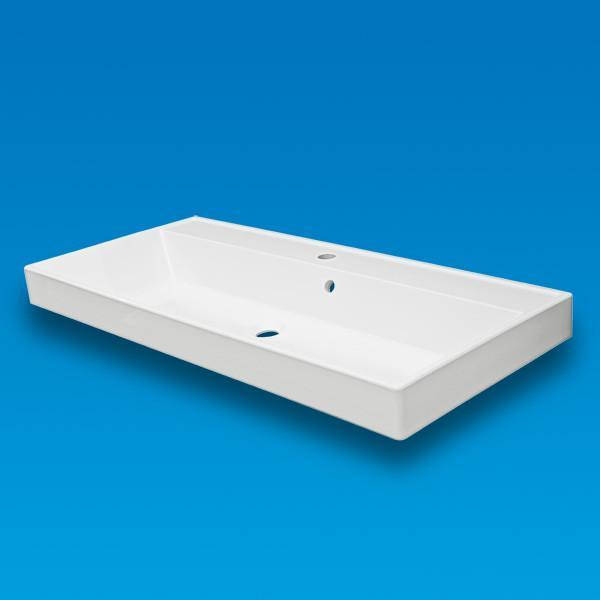 

Умывальник врезной из литого мрамора Fancy Marble Signe 1000 Белый глянцевый