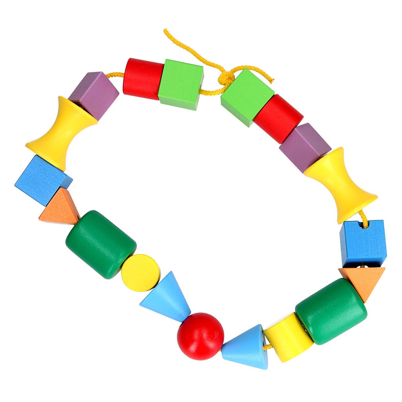 

Деревянная Шнуровка Бусы Намисто мини, ТМ KomarovToys