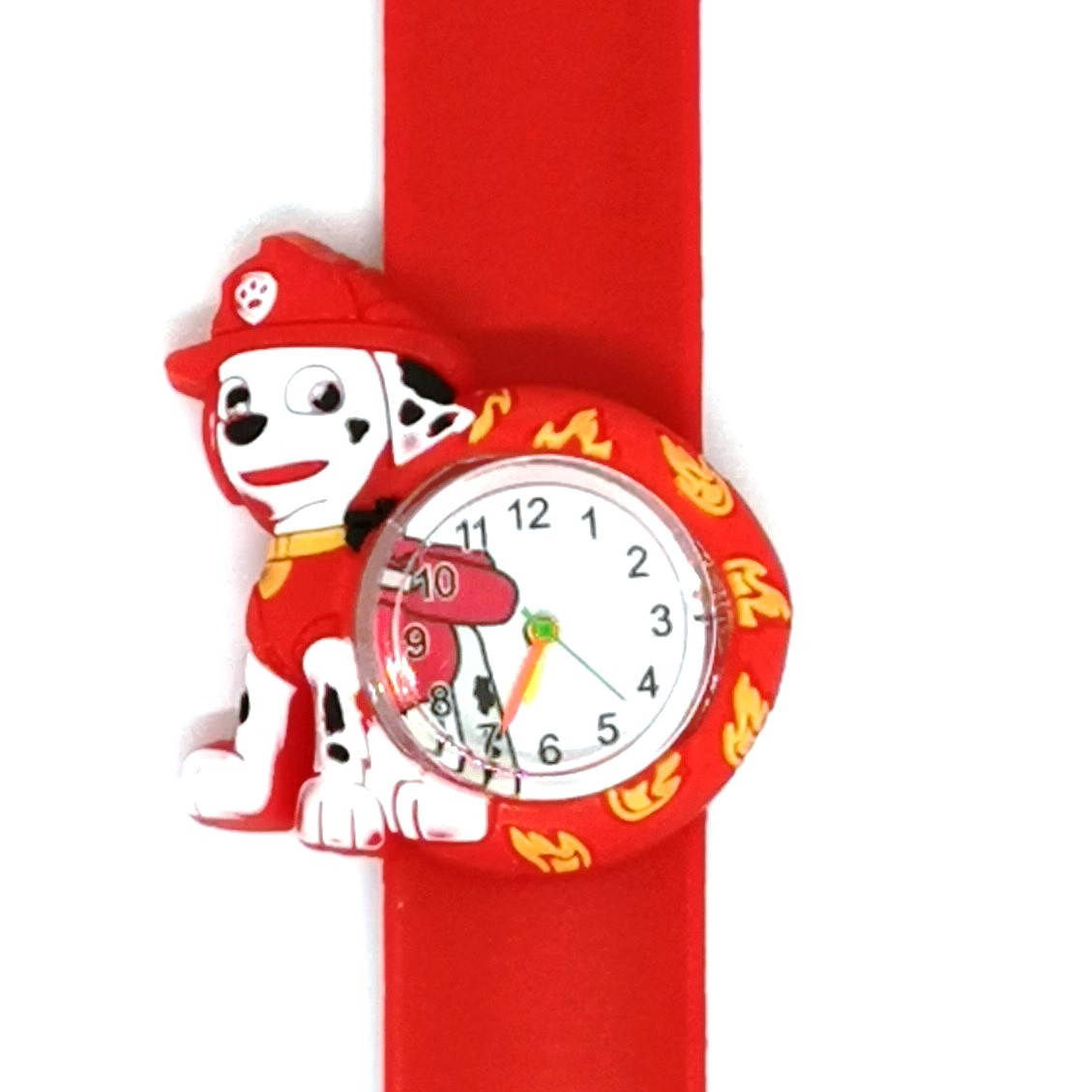 

Детские часы Flip-flop Щенячий патруль Маршал на красном силиконовом флип-ремешке