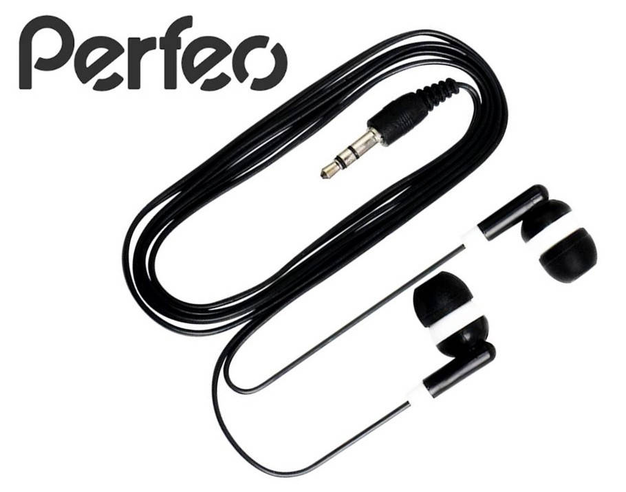 

Навушники вакуумні PERFEO Вакуумные наушники вкладыши, Черный