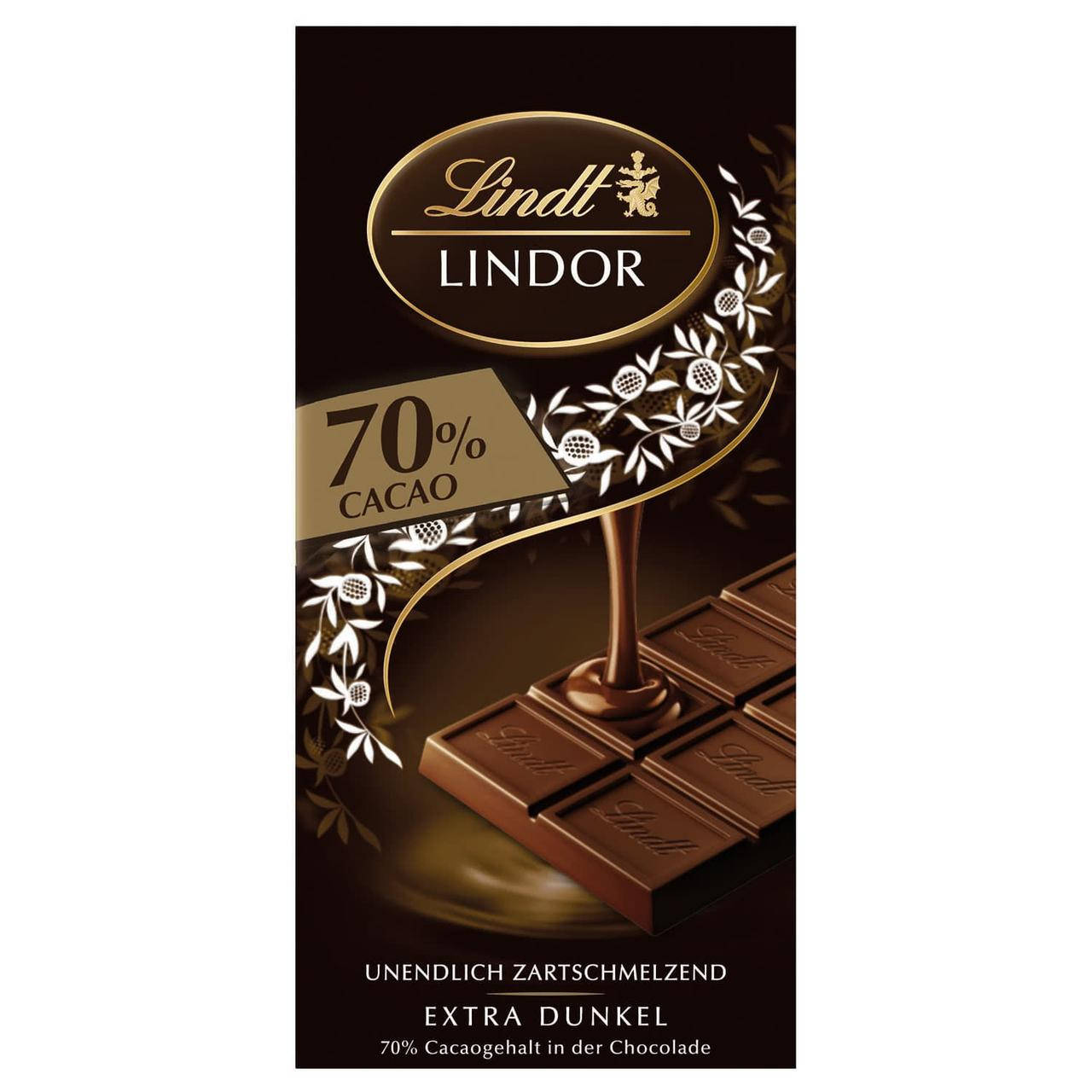 

Шоколад Lindt Lindor Dark Chocolate 70% 100 g *30/04/2022
