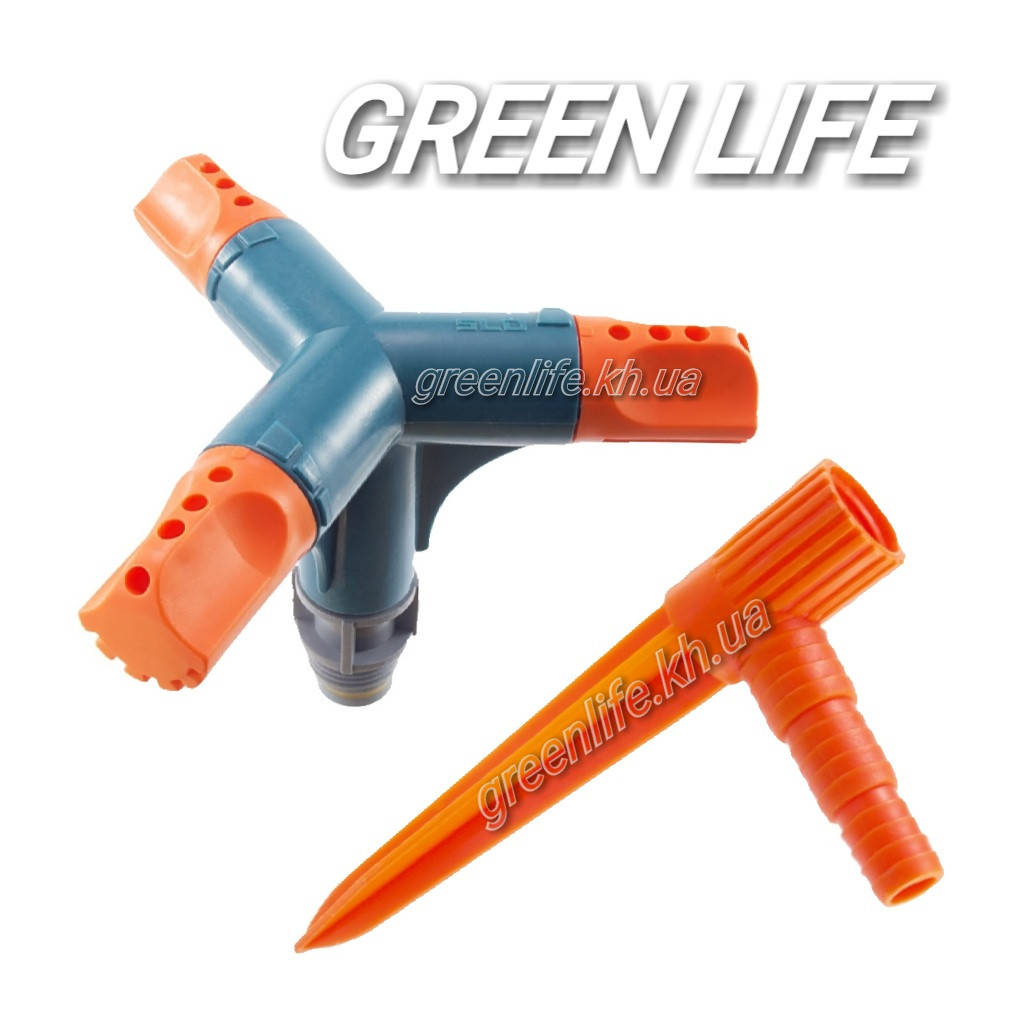 

Дождеватель "Вертушка" 3-ходовой с колышком SLD