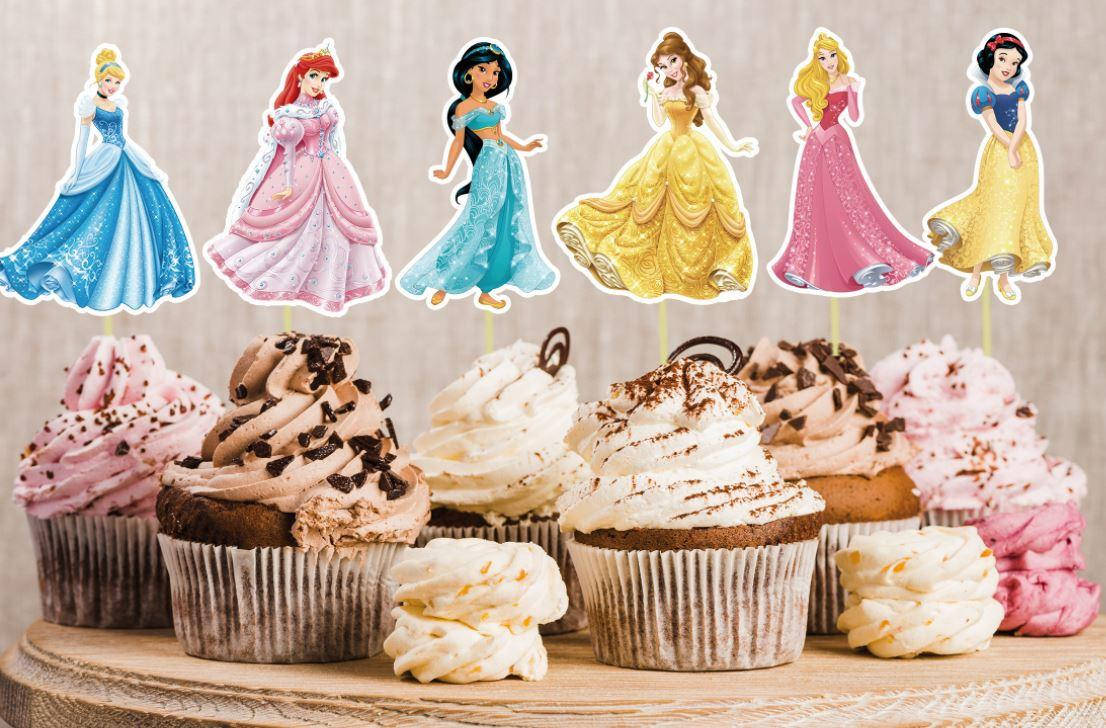 

Набор средние топперы в кексы (6шт./уп.,6 см) вырубка "Принцессы Диснея"