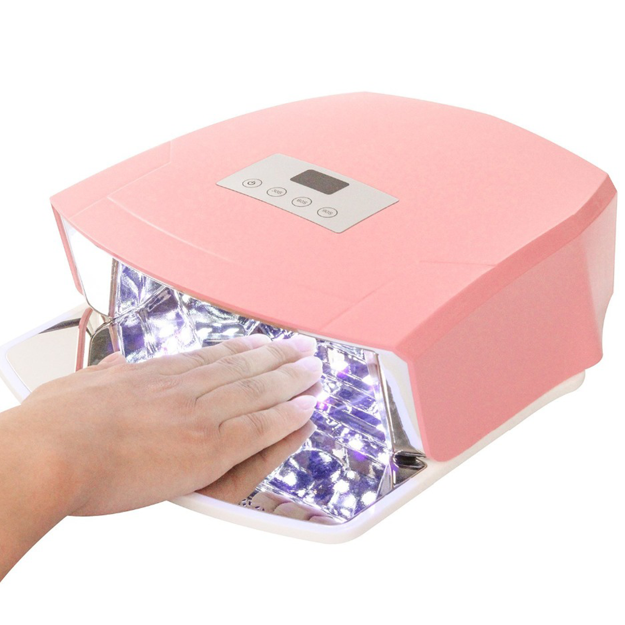 

Профессиональная ультрафиолетовая LED лампа Nail Salon JSDA-L4824S (розовая), Розовый
