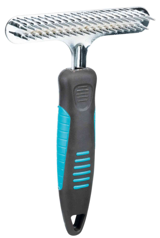 

TrixieTX-2406 гребень двухрядный с частым зубом для собак c густой и мягкой шерстью