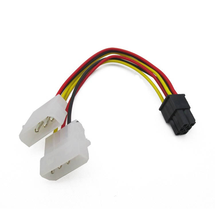 

Переходник 2 x 4pin to 6pin видеокарта