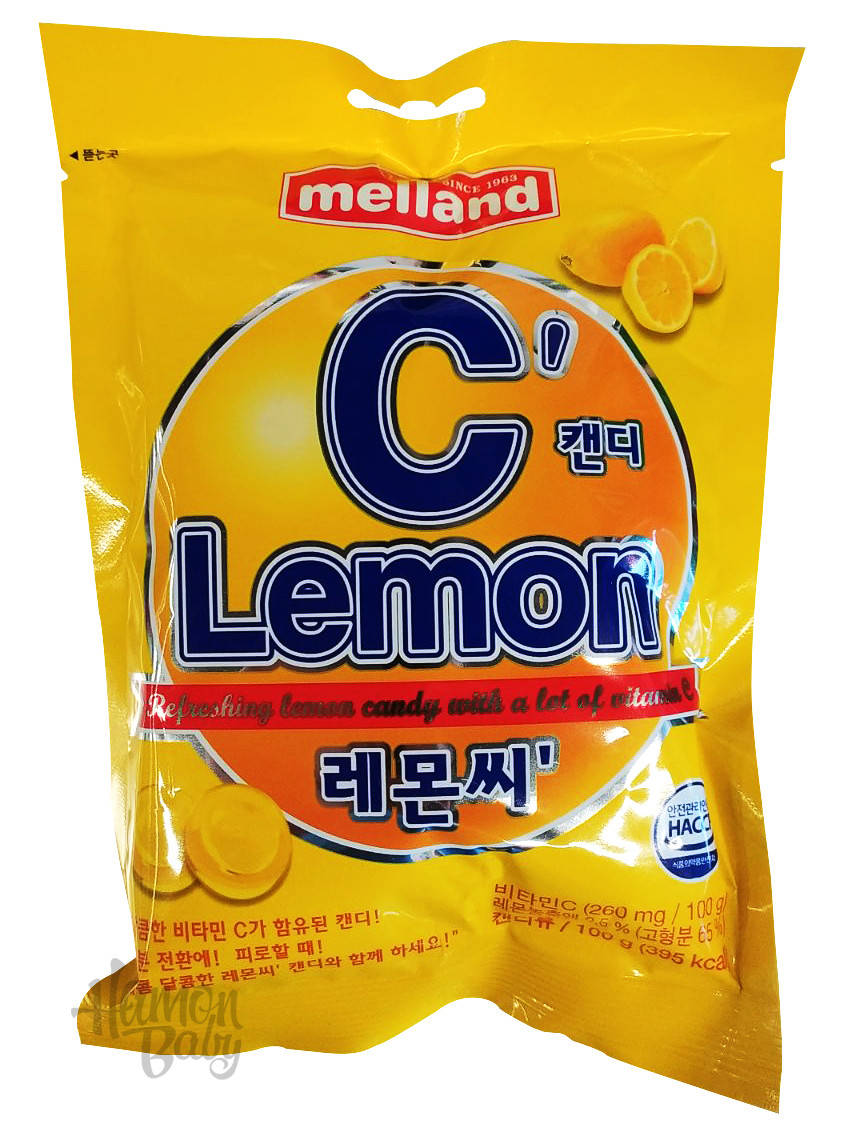

Карамель со вкусом лимона, 100 г, ТМ Melland, Южная Корея