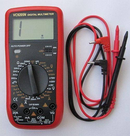 

Цифровой мультиметр Vc9205N