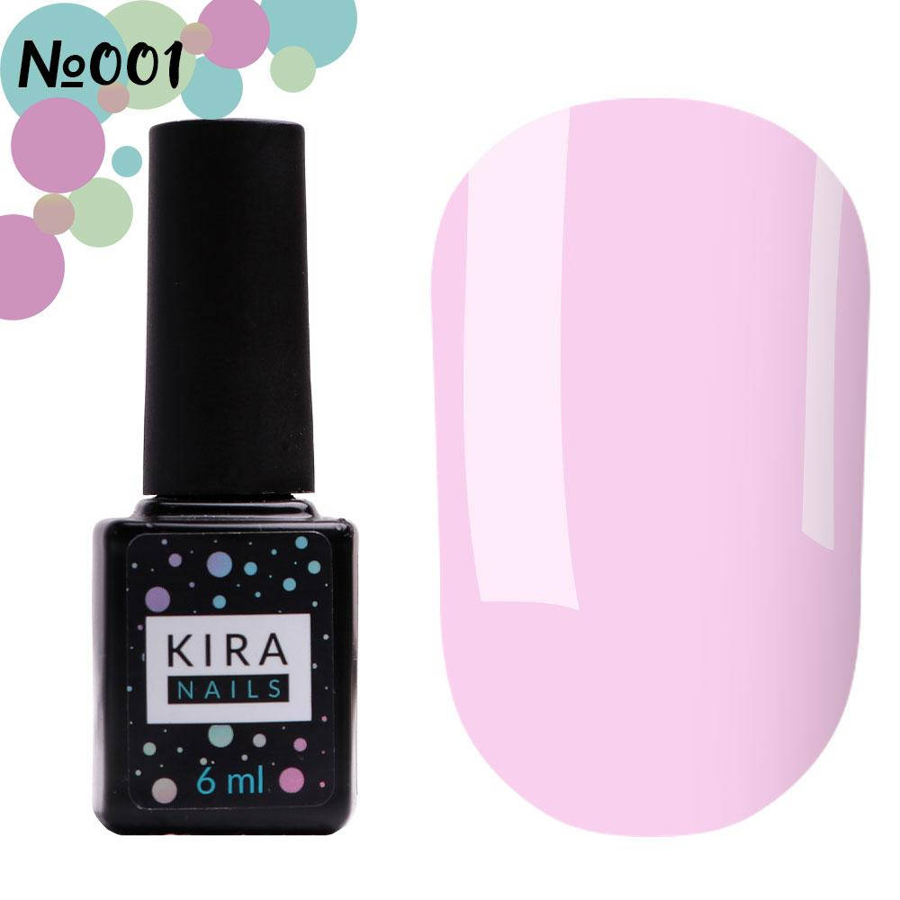 

Гель-лак Kira Nails №001 (розовый для френча, полупрозрачный, эмаль), 6 мл