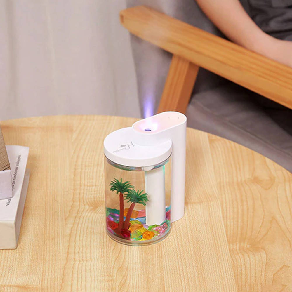 

Увлажнитель очиститель воздуха ночник 260 мл 3 в 1 Humidifier с LED подсветкой