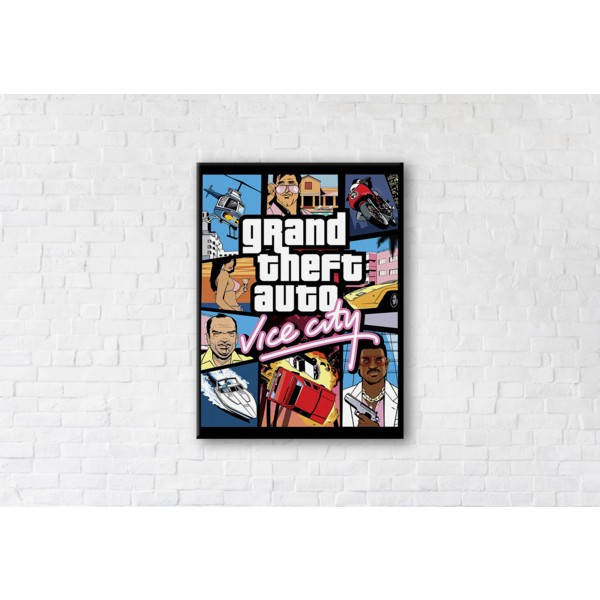 

Картина на холсті GTA Vice City 50x65см SKL89-312799