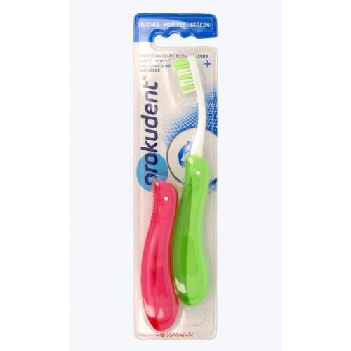 

Раскладная зубная щетка для путешествий Rossmann Prokudent 2шт.