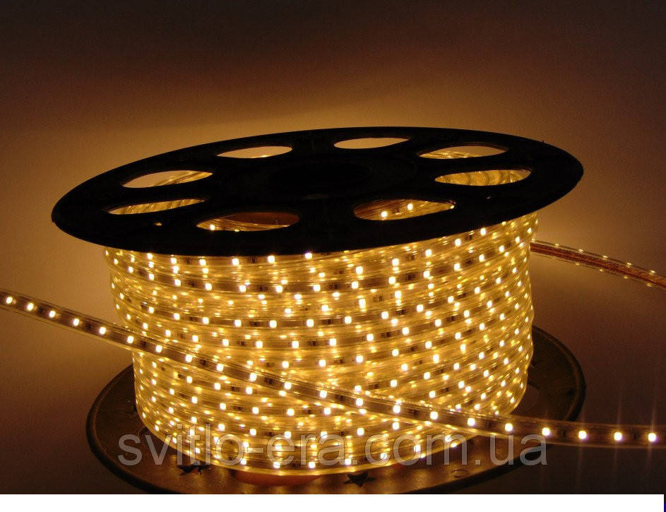 

Светодиодная Лента 3528-60 220V Тёпло-Белая IP67