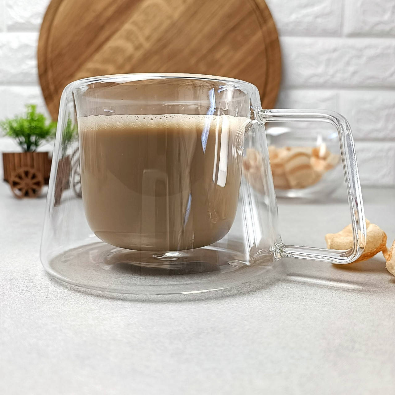 

Чайная чашка с двойными стенками 300 мл, Прозрачный