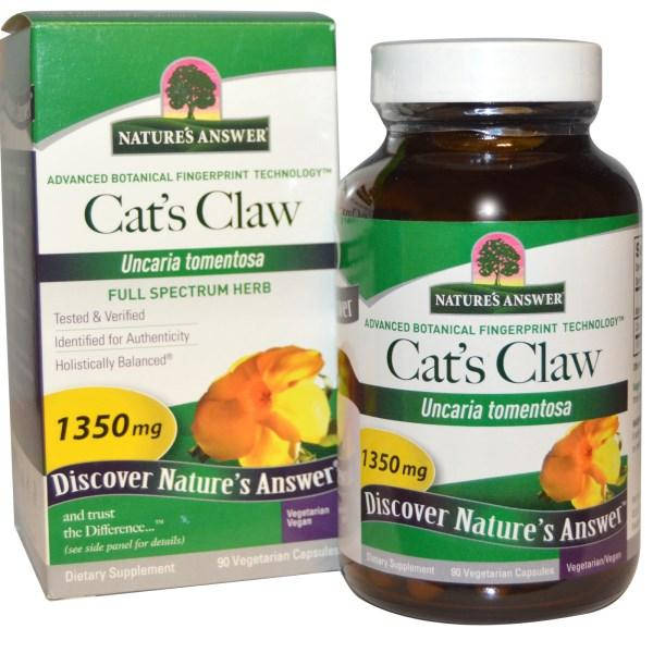 

Natures Answer, Ункария опушенная, 1350 мг, 90 растительных капсул