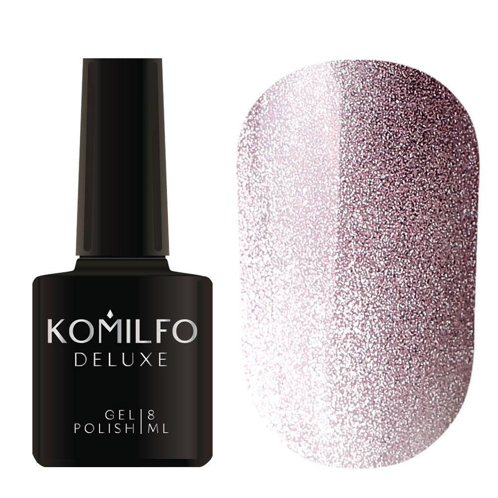 

Гель-лак Komilfo 9D Cat’s eye Nude 003 (лиловый, магнитный), 8 мл
