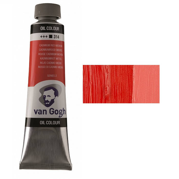 

Краска масляная Van Gogh (314) Кадмий красный средний, 40 мл, Royal Talens