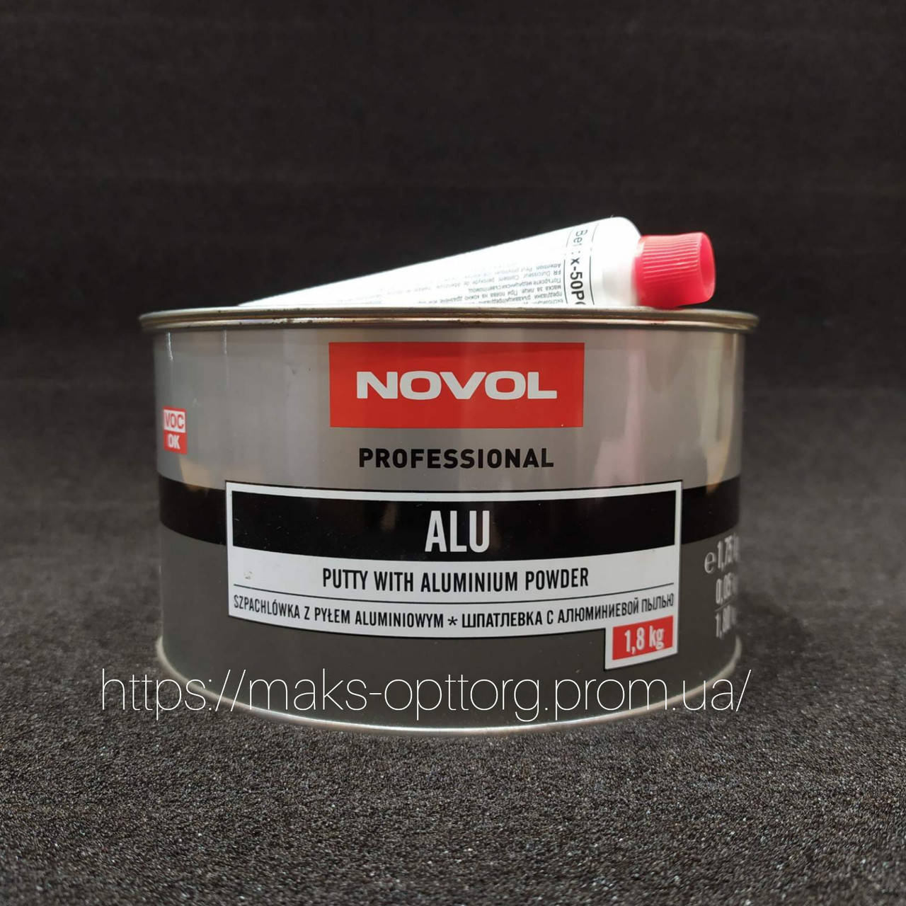 

Шпатлевка алюминиевая 1,8 кг NOVOL "ALU". ЕСТЬ ЛЮБАЯ ФАСОВКА!!!