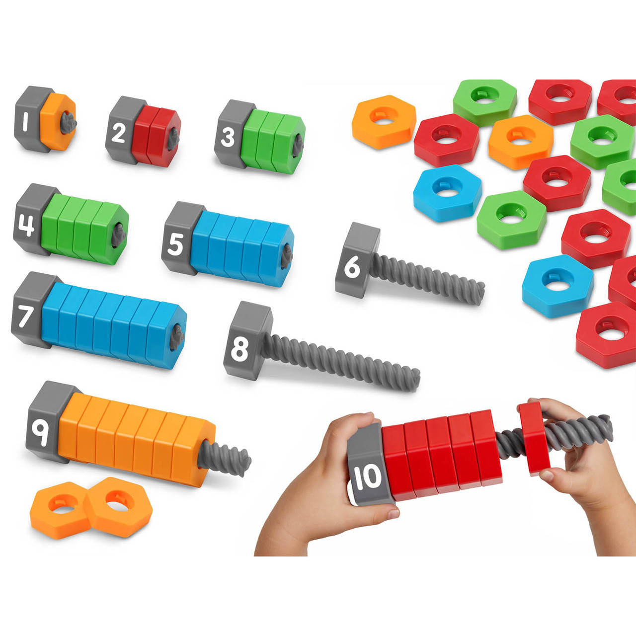 

Развивающий математический набор "Крути и считай" Lakeshore, Разные цвета