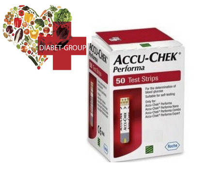 

Тест-полоски Акку-Чек Перформа (Accu-Chek Performa) для глюкометра - 50 шт.