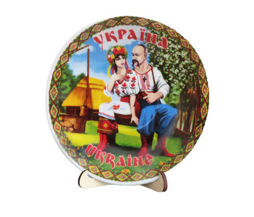 

Тарелка Украинская пара 12 см (Сувенирные тарелки)