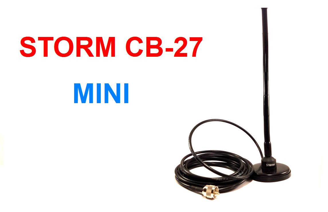 

Антенна для радиостанции (рации) на магнитном основании STORM CB-27 MINI 0,37м