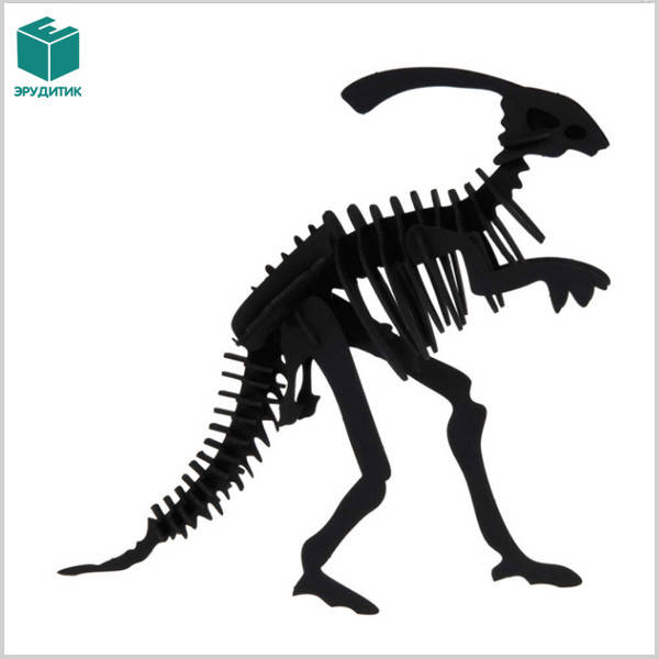 

Картонная 3D модель Паразауролоф Parasaurolophus Fridolin