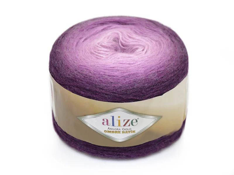 

Alize Angora Gold Ombre batik, №7244, Секционное крашение