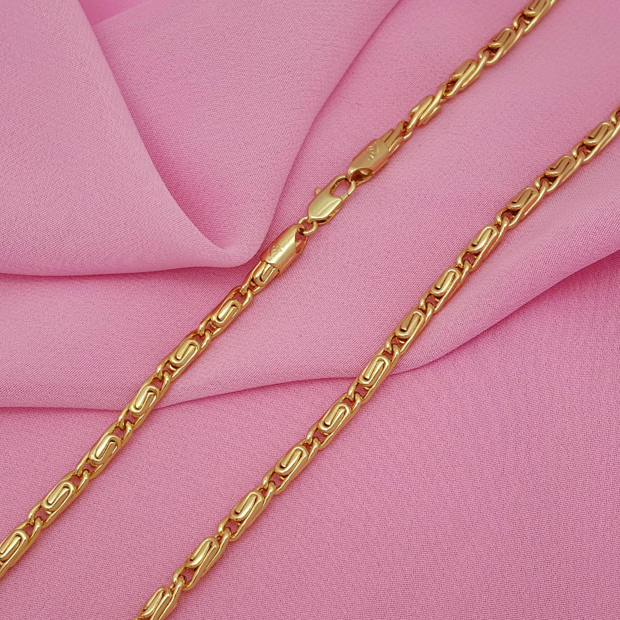 

Цепочка Завитки, р.50, позолота Xuping, 18К