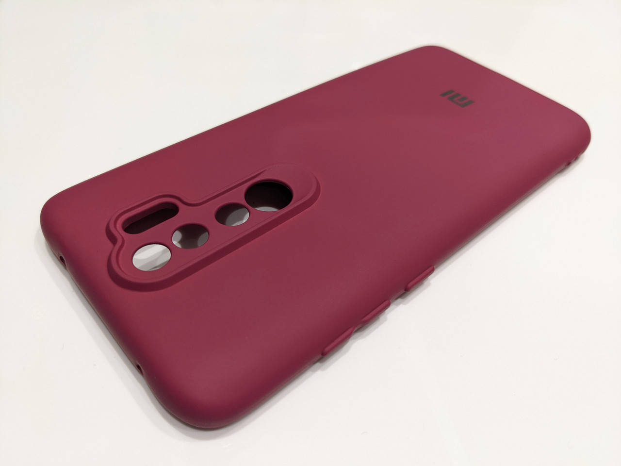 

Силиконовый чехол для Xiaomi Redmi Note 8 Pro Бордовый микрофибра soft touch