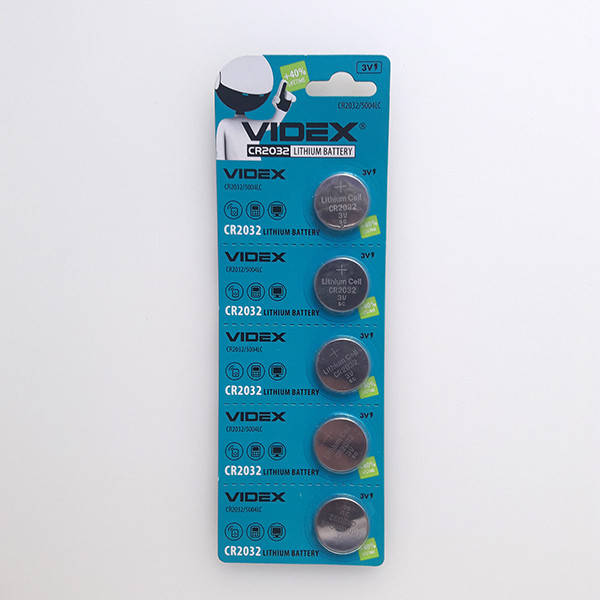 

Батарейки Videx - Lithium Battery CR2032 Li-Ion 3V Tear Blister