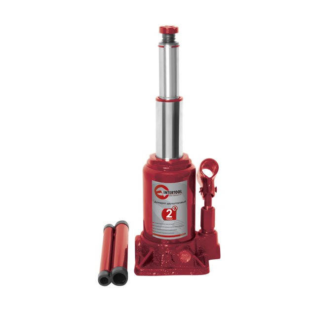 

Домкрат столбик 2-х штоковый 2т Intertool GT0031