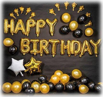 

Набор шаров на день рождения, "HAPPY BIRTHDAY" 035